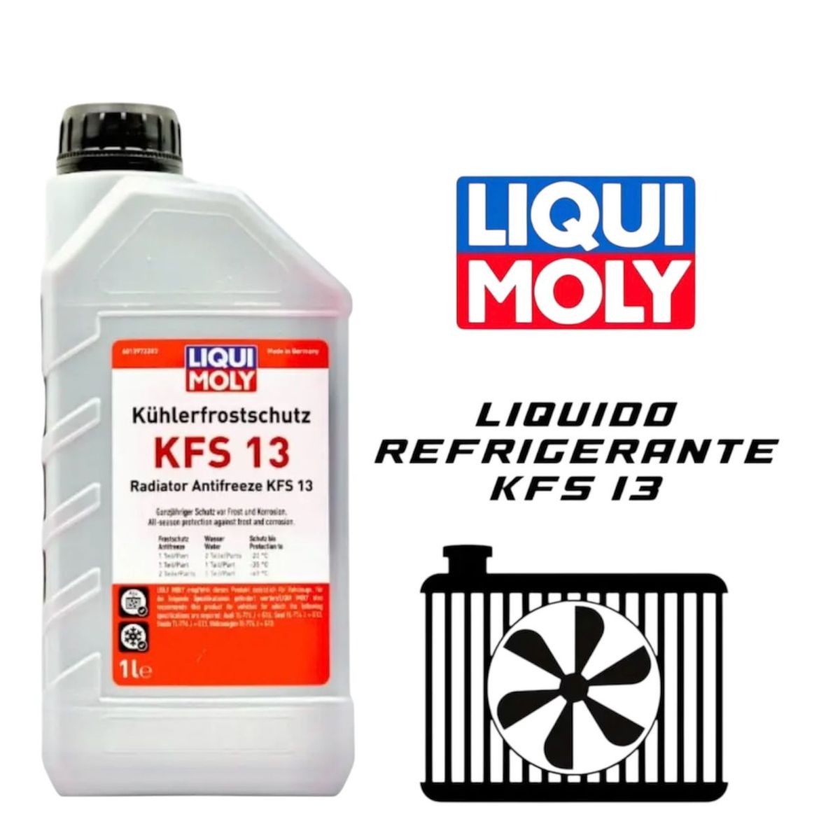 LIQUI MOLY - LIQUI MOLY KFS13 - ANTICONGELANTE PARA RADIADOR G13