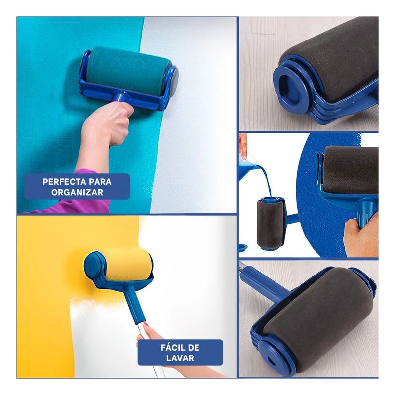 GENERICO - Pack12 Rodillo Multifuncional en Azul Y+Papel de Regalo