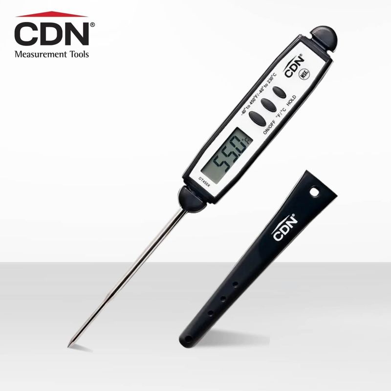 GENERICO - Termometro Digital Punta Fina DT450 CDN Negro