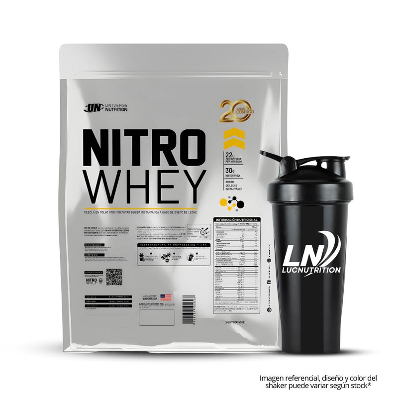 UNIVERSE NUTRITION - Nitro whey 5 KG Cookie and cream + Shaker