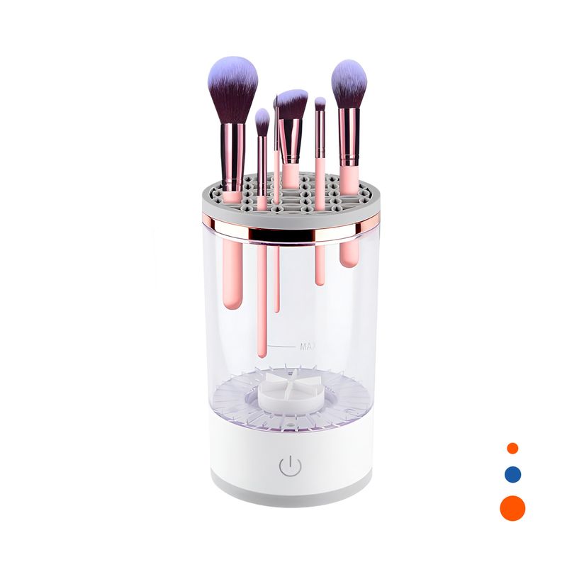 GENERICO - Pack4 Lavadero para Brochas de Maquillaje en Blanco