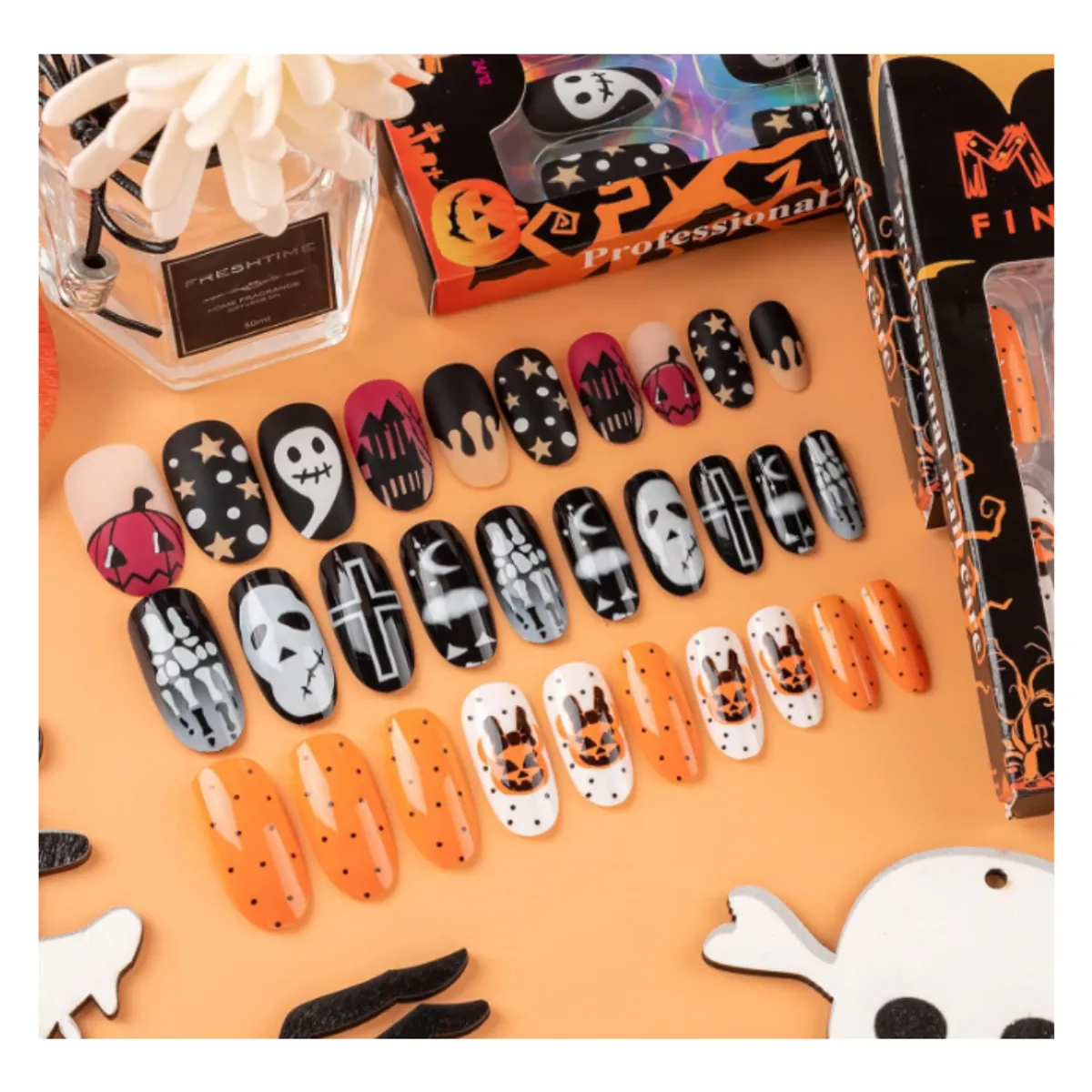 GENERICO - UÑAS POSTIZAS HALLOWEEN