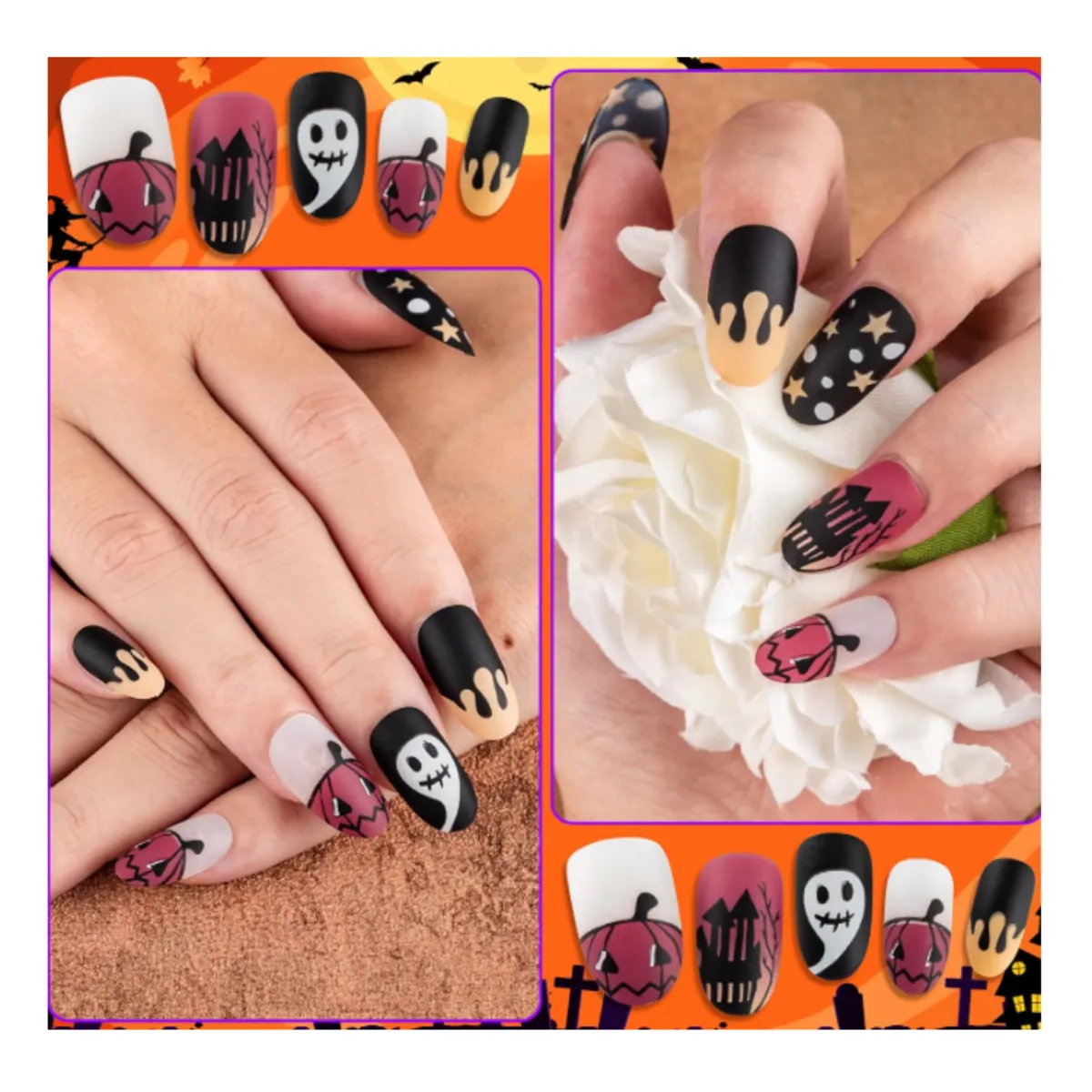 GENERICO - UÑAS POSTIZAS HALLOWEEN