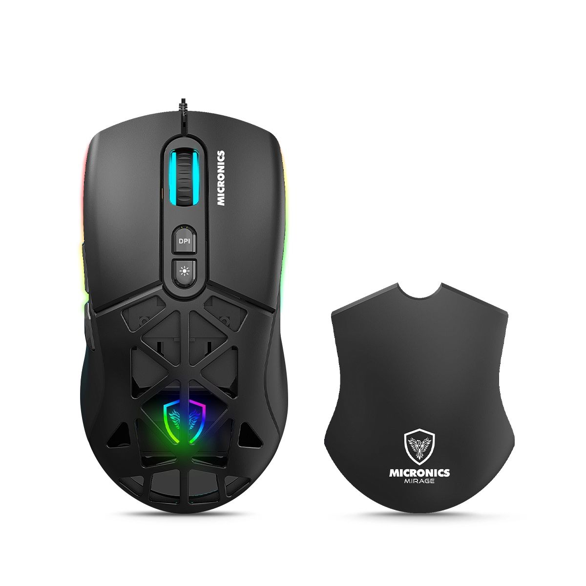 MICRONICS - Mouse 3Modos BT InalámbricoRecargable4800DPI Micronics Mirage GM892-3M