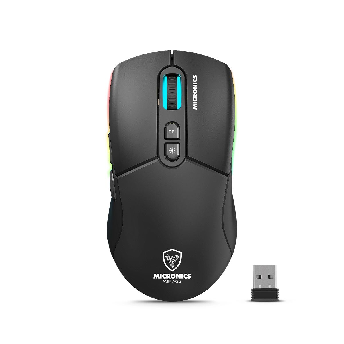 MICRONICS - Mouse 3Modos BT InalámbricoRecargable4800DPI Micronics Mirage GM892-3M