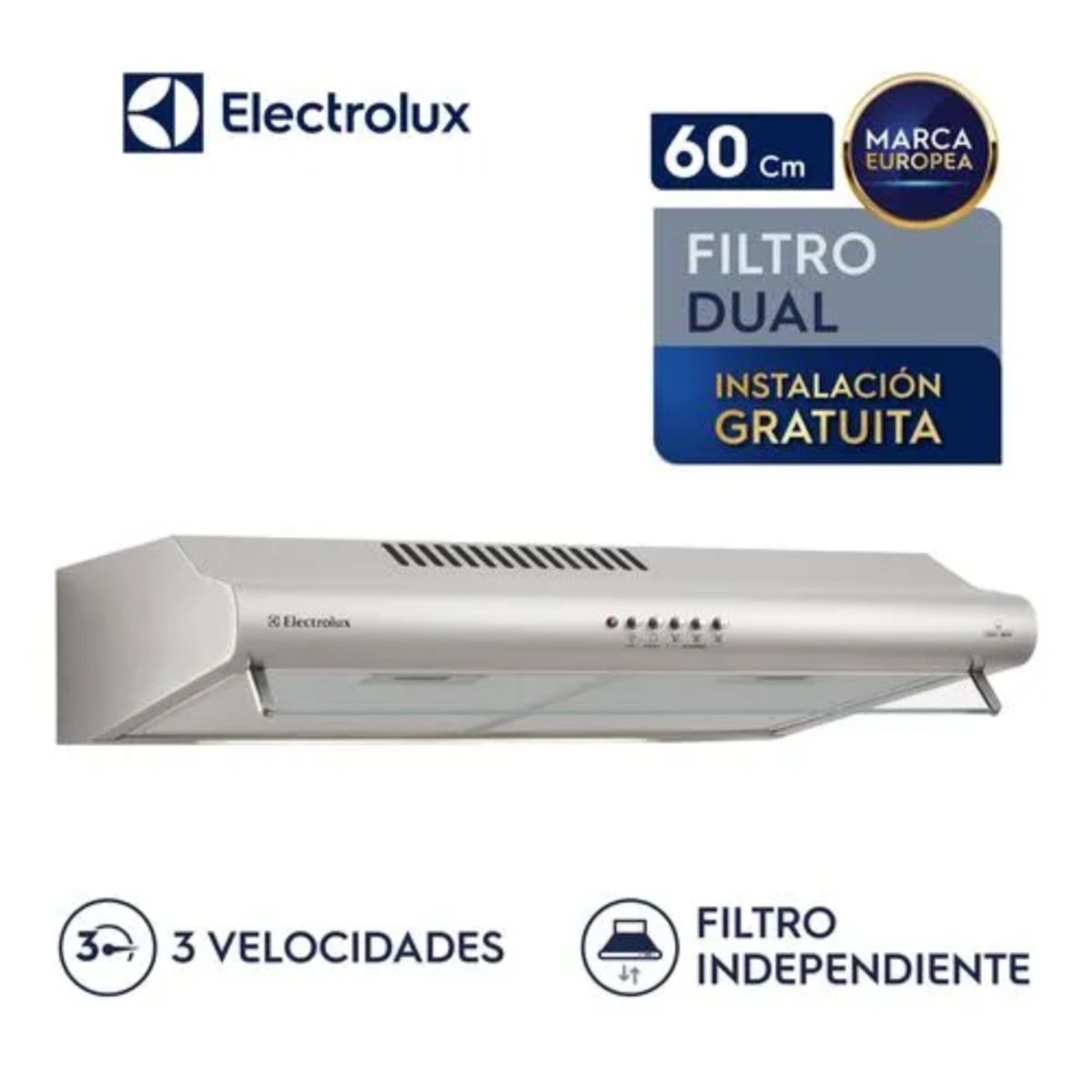 Electrolux - Campana Extractora Electrolux EJSE-242TBIS 60cm