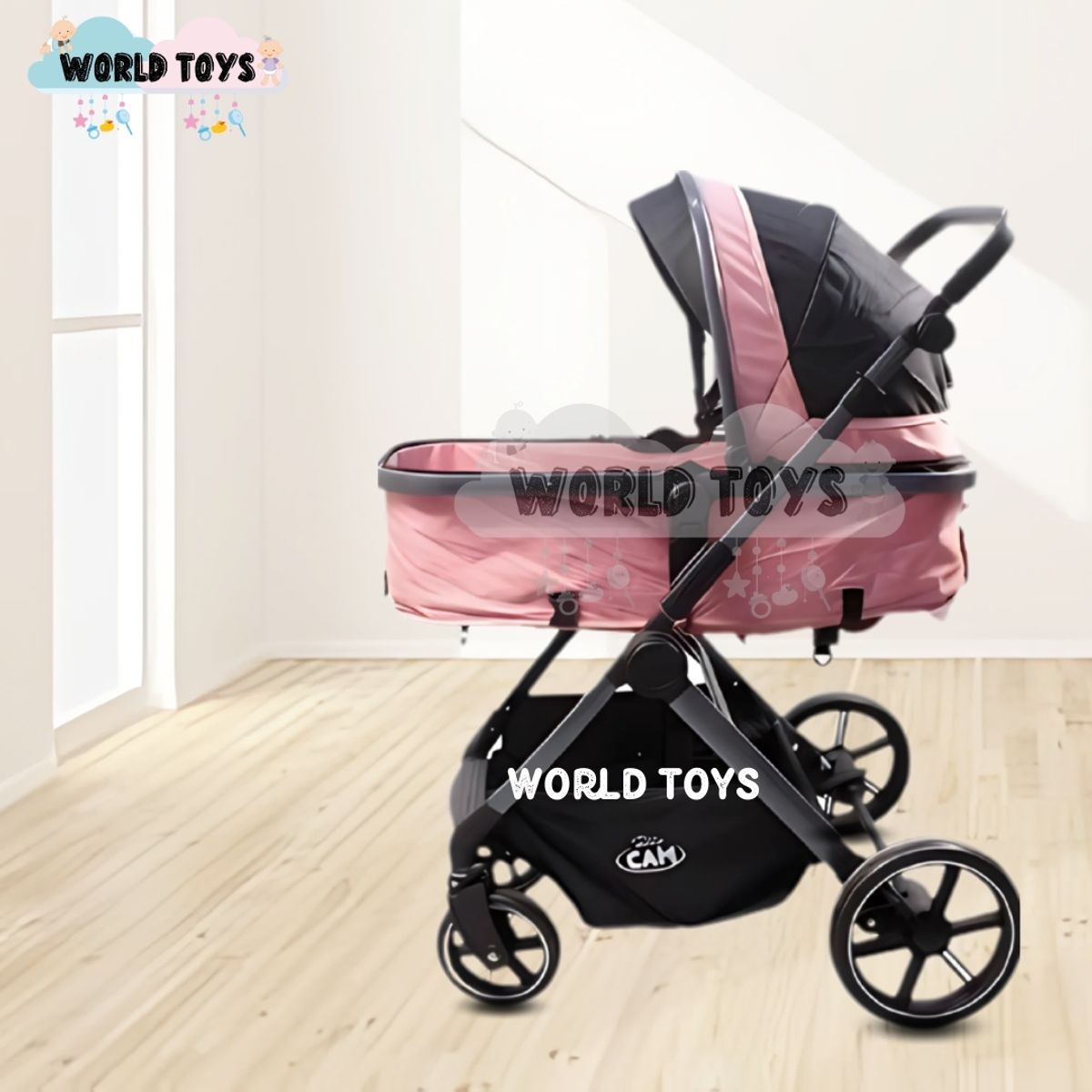 BABY - Coche Moisés Travel System «NEW LONDRES» Pink
