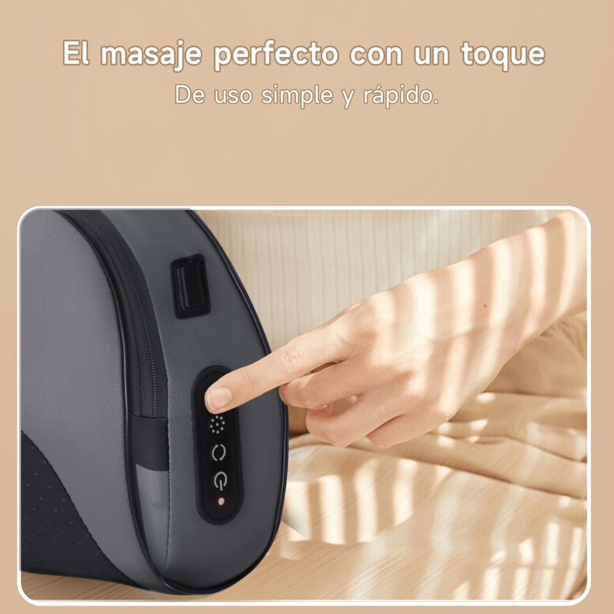 BOMIDI - Almohada Masajeadora Inalámbrica Bomidi Naranja MP1 PRO 3D Recargáble