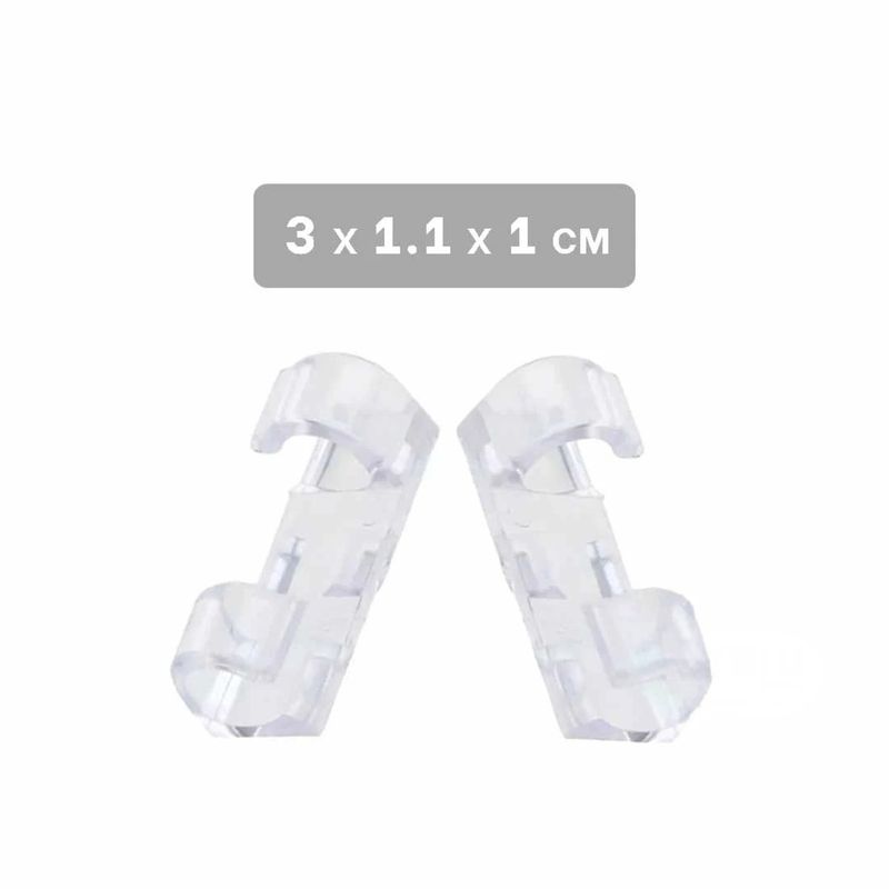 GENERICO - Clips para Organizar 16 Pzas Transparente Y+Regalo Stickers