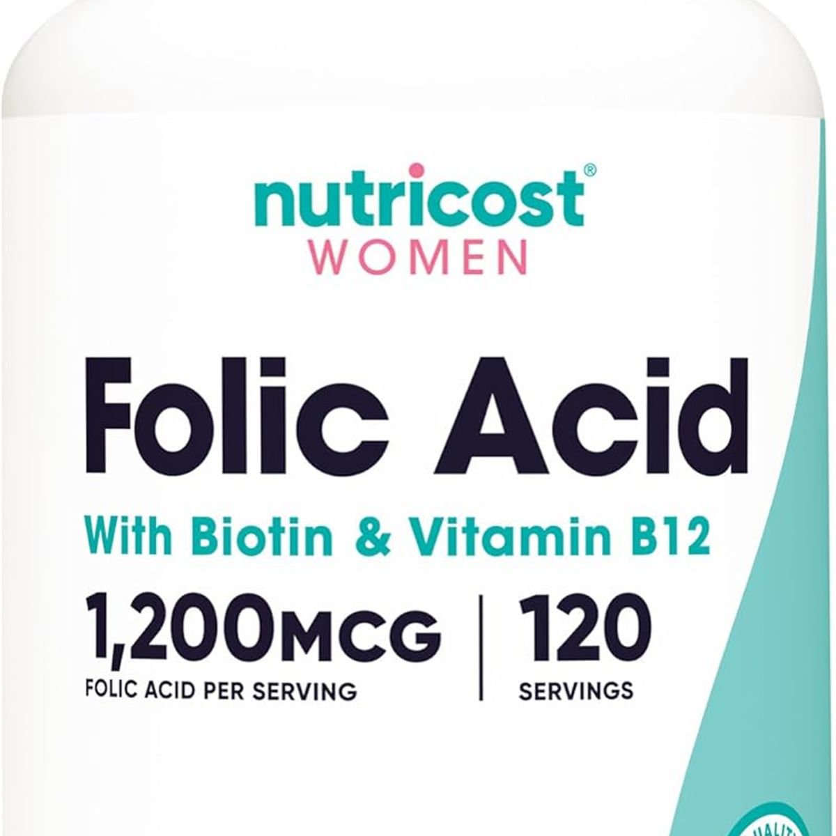 NUTRICOST - Acido Folico Folic Acid para Mujer