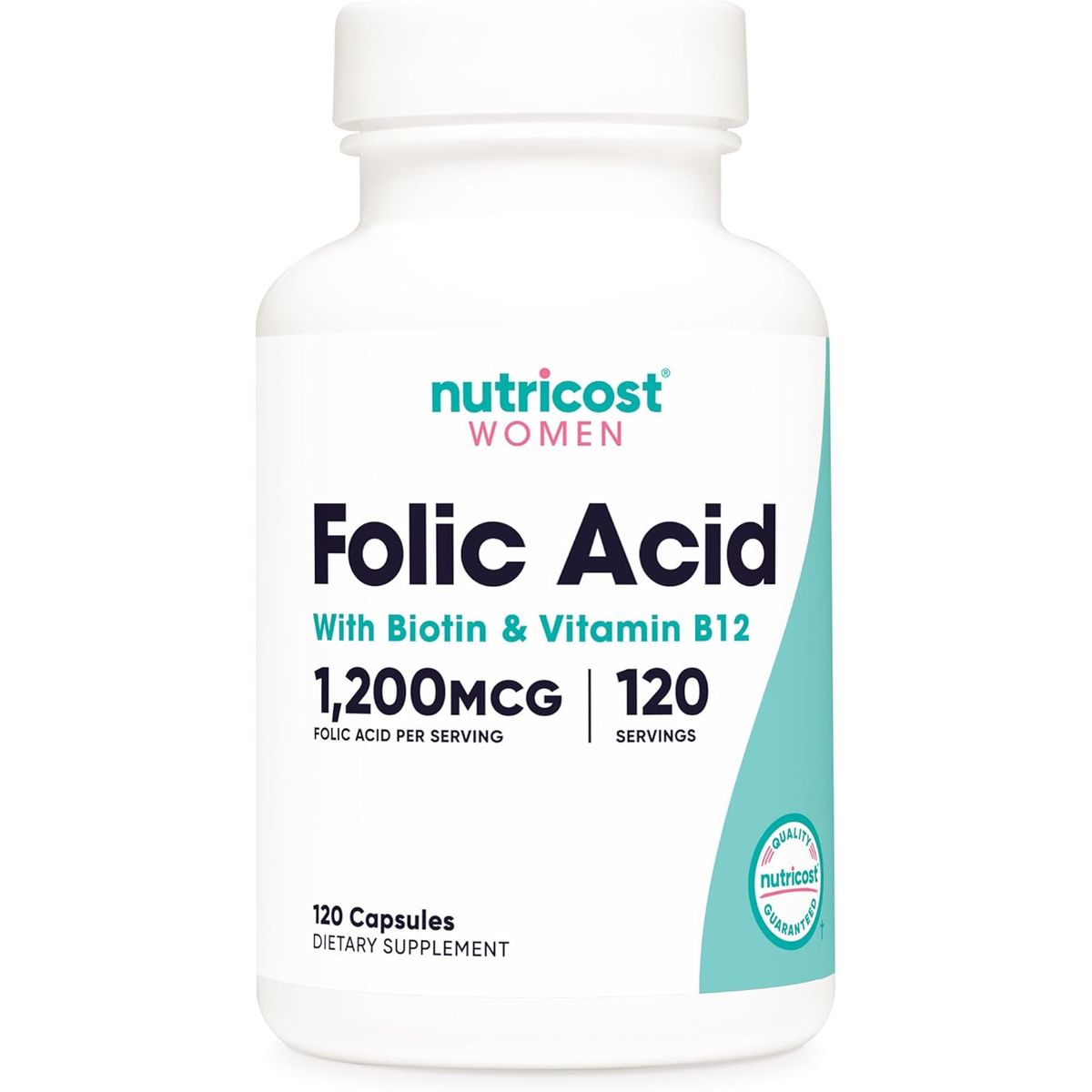 NUTRICOST - Acido Folico Folic Acid para Mujer