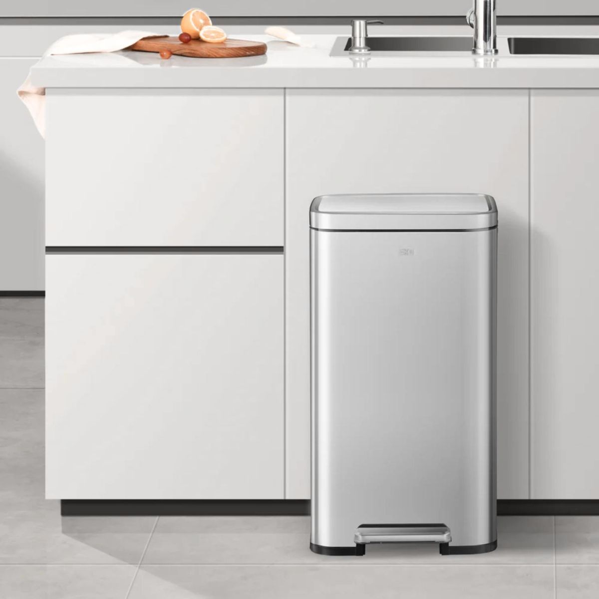 EKO - Papelera con pedal de Acero Inoxidable 20L-Eko