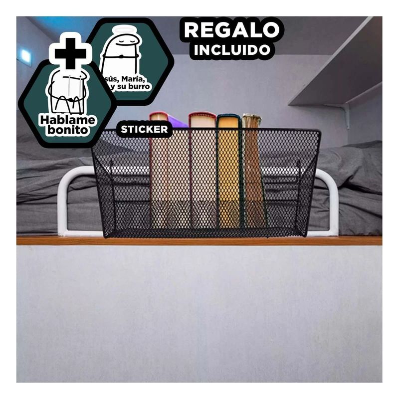 GENERICO - Pack6 Organizador Util de Libros Negro Y+Regalo Stickers