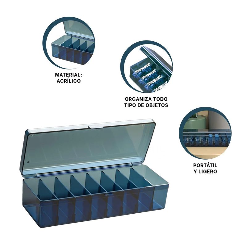 GENERICO - Caja Optima de Productos Diversos en Azul Y+Regalo Stickers