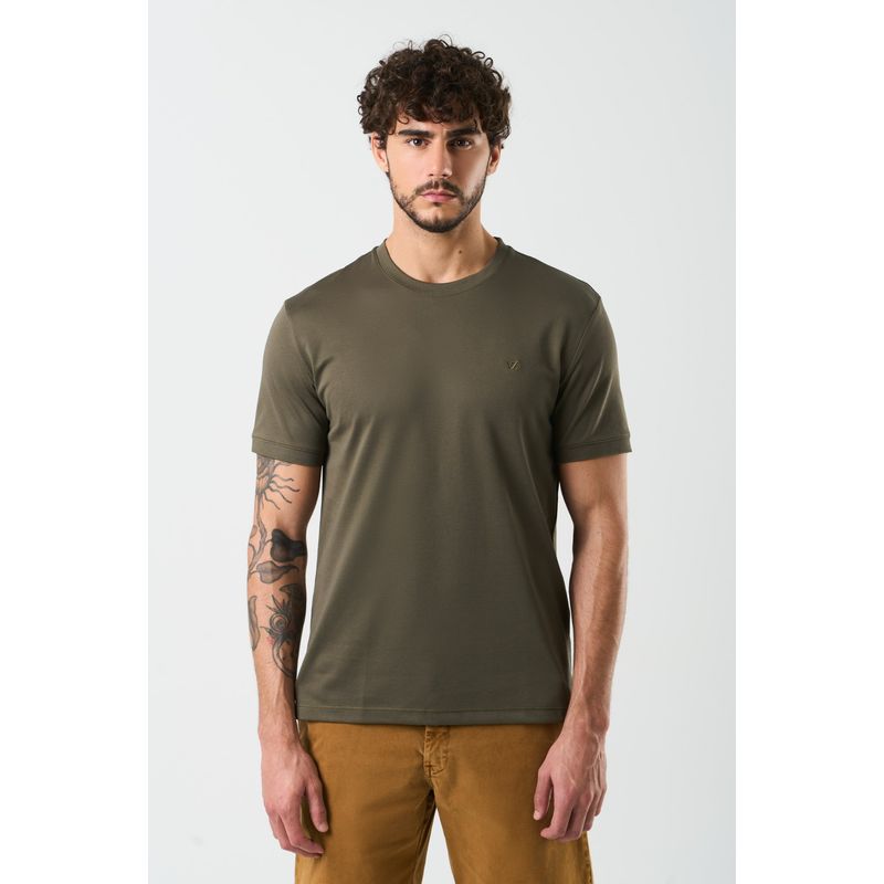 VELEZ - Vélez Camiseta Micropima Arizona Hombre Semifit Verde Oliva