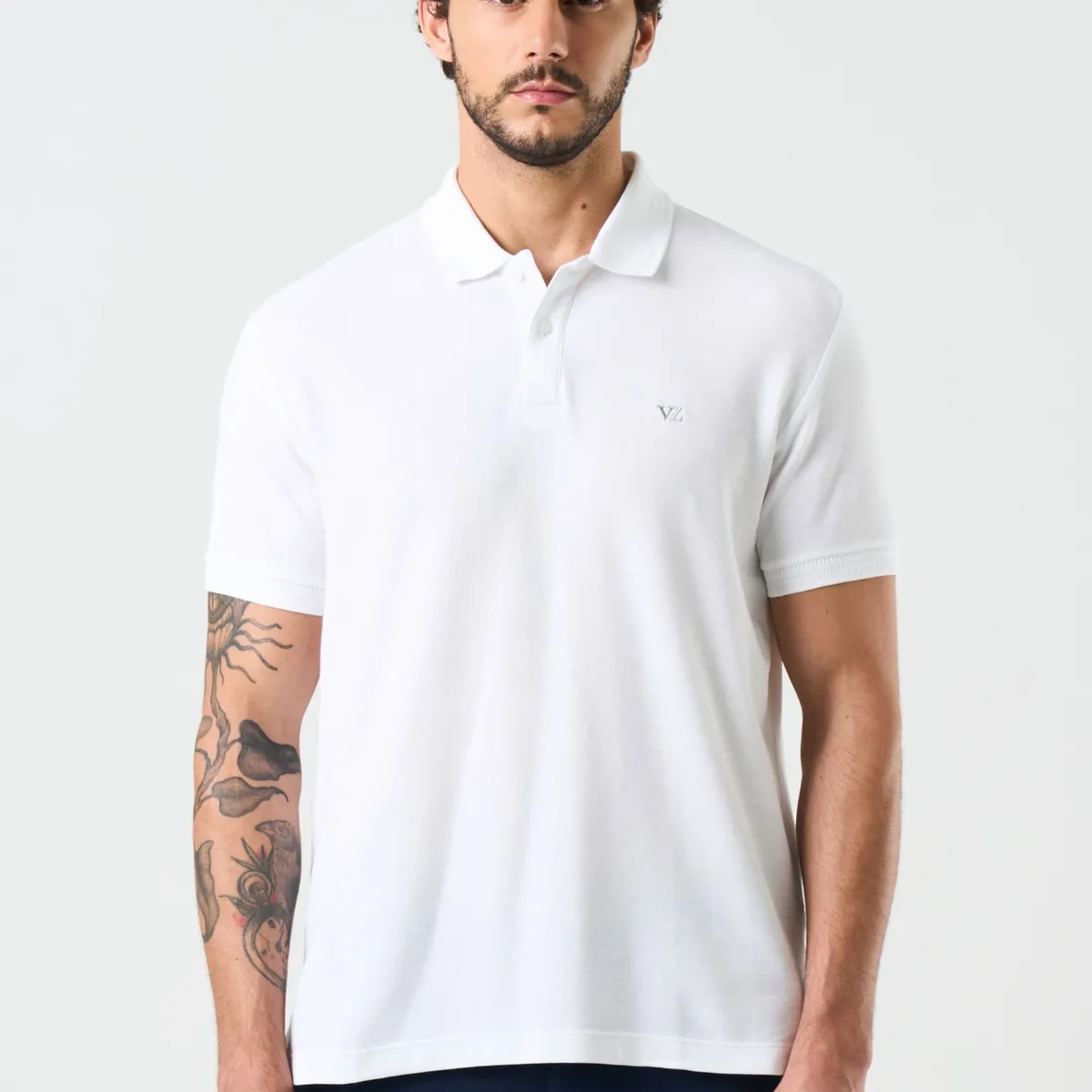 Velez - Vélez Polo Manga Corta Essential Hombre Textura Blanco