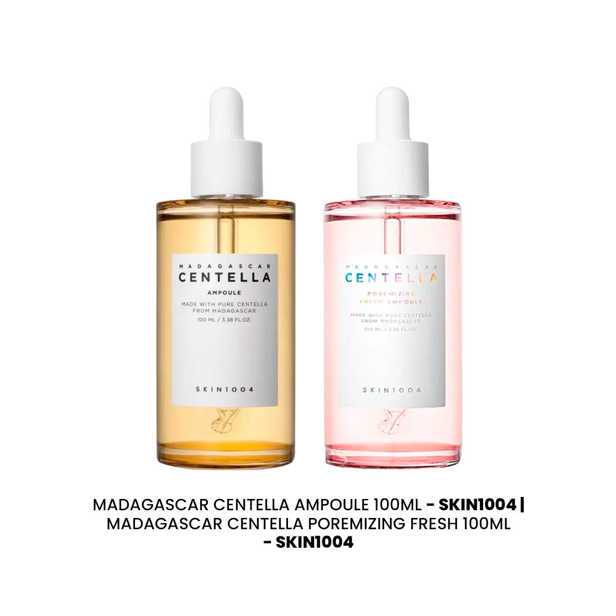 SKIN1004 - Madagascar Centella Ampoule 100ml+Poremizing Fresh Amp- 100ml SKIN1004