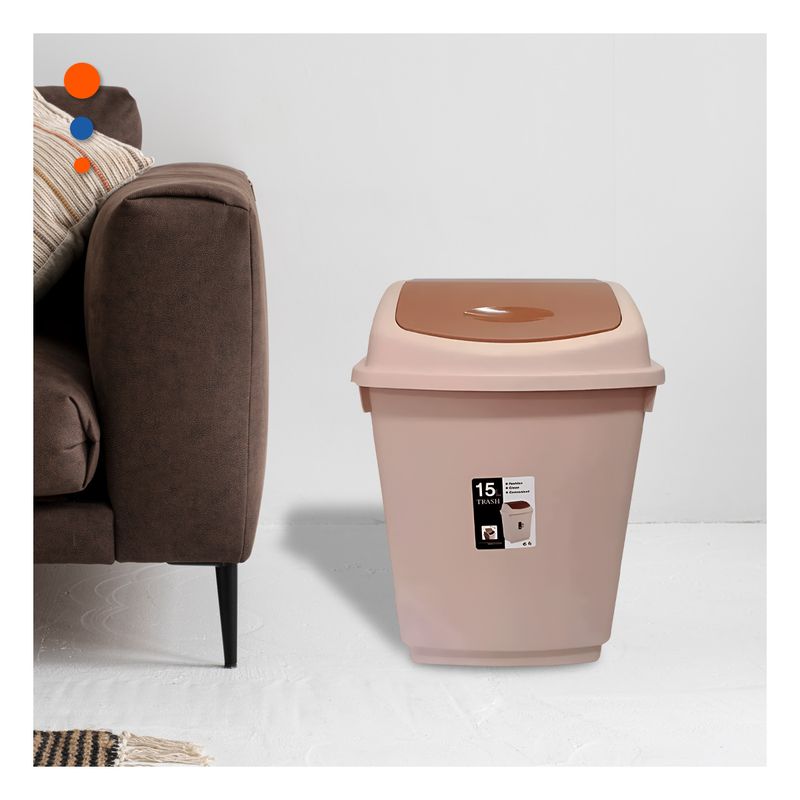 GENERICO - Contenedor Vaiven para la Casa en Marron Y+Ligas de Regalo