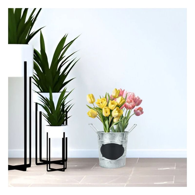 GENERICO - Pack4 Cubo Nota en Ovalado Puntas Plateado Y+Papel de Regalo