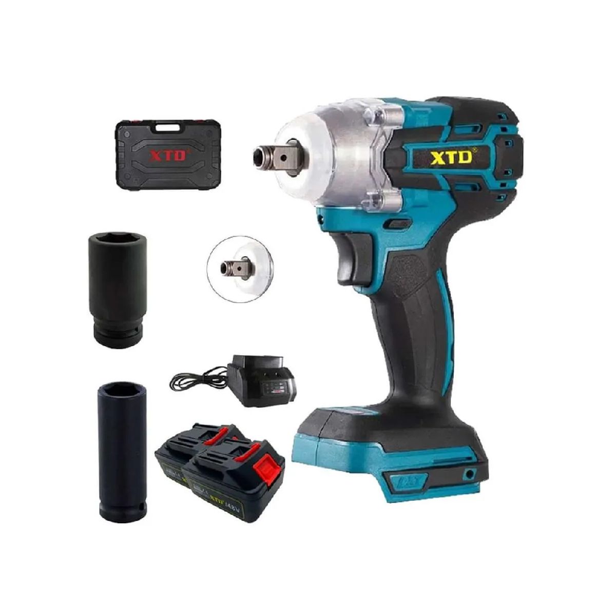 XTD - Llave De Impacto Inalámbrica  48V Set Con Accesorios XTD