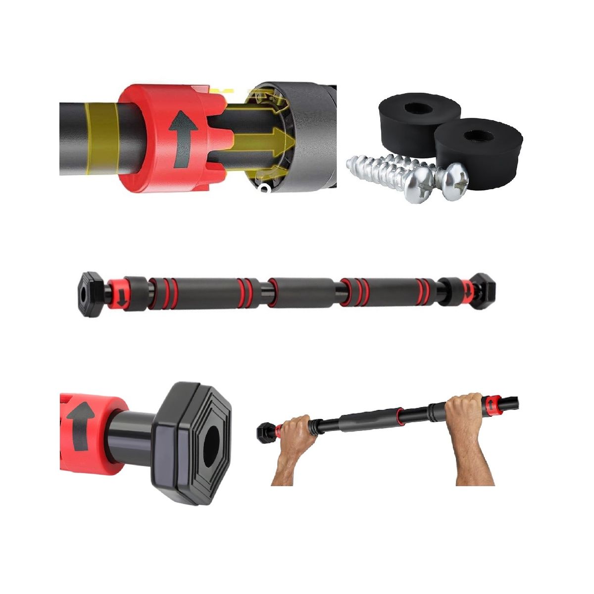 GENERICO - Barra Para Dominadas Pull Up Dominadas De Puerta Cgear Lock