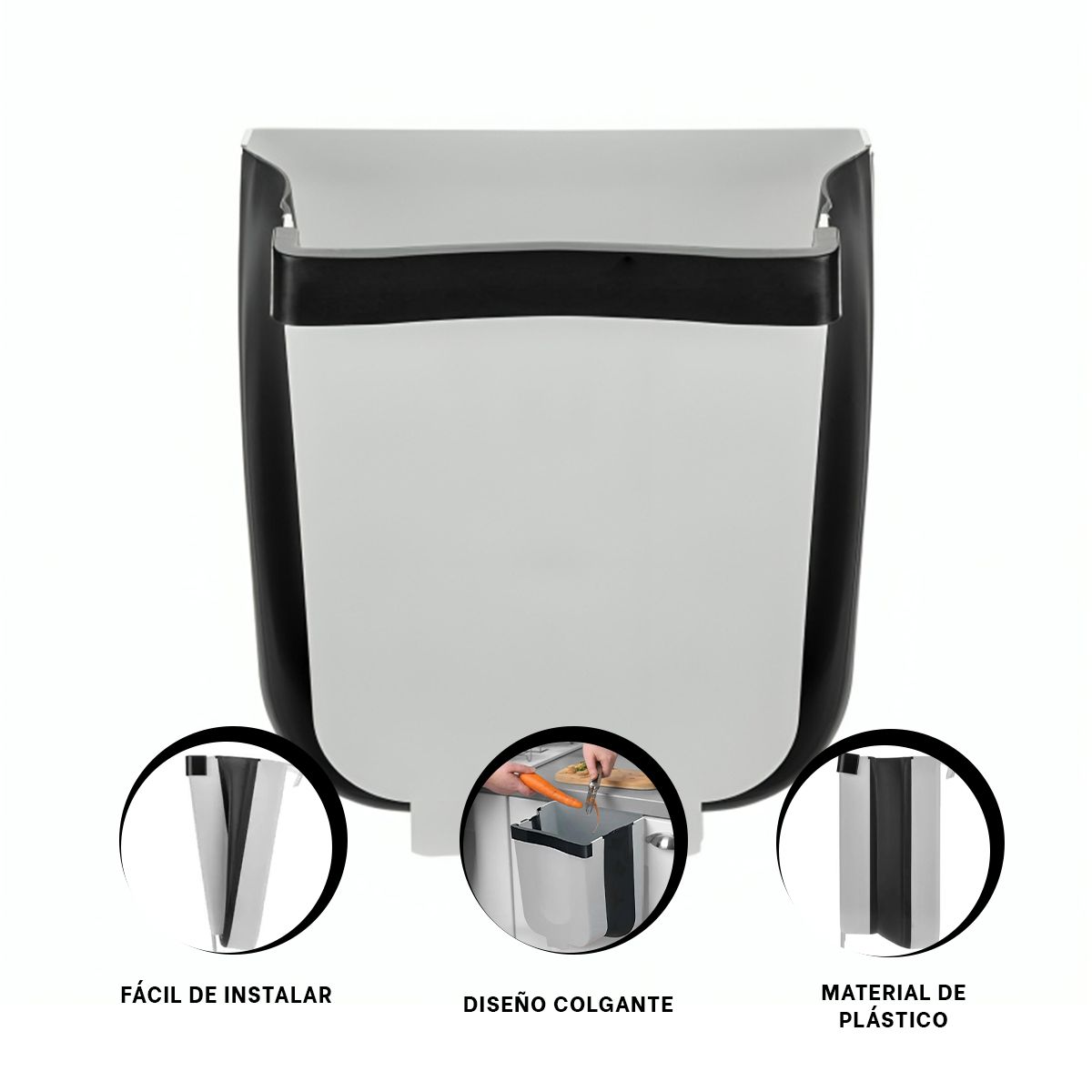 GENERICO - Pack2 Tacho para Limpiar Habitacion Plomo Y+Regalo Stickers