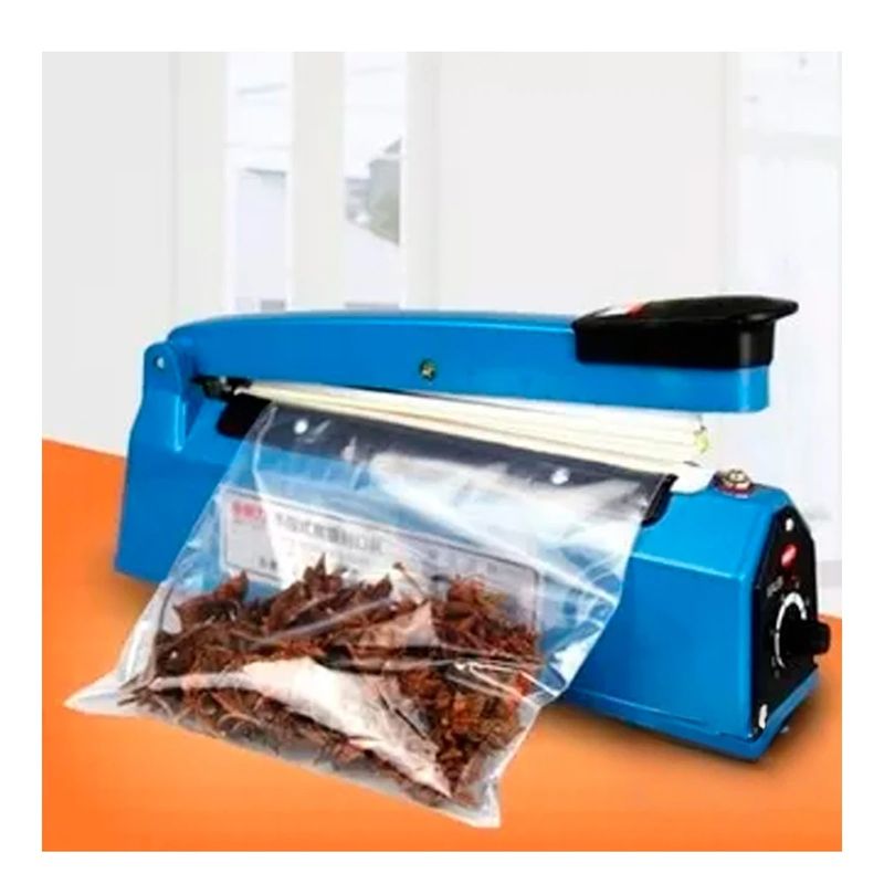 GENERICO - Pack6 Empacador para Bolsas 200mm Azul Y+Regalo Stickers