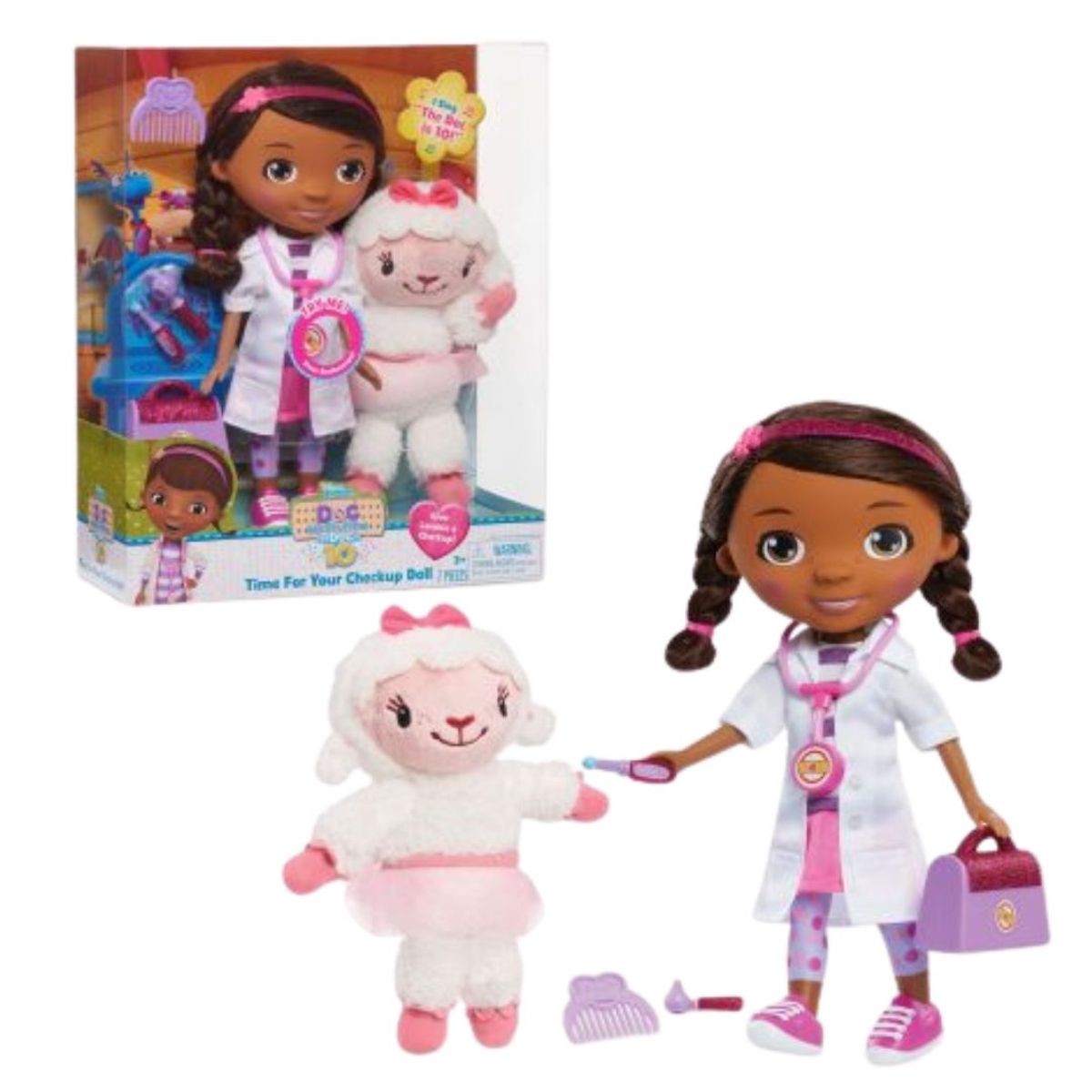 DISNEY CLASICOS - Muñeca Doctora Juguetes y Oveja Lambie