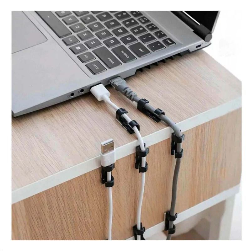 GENERICO - Pack6 Accesorios Clips 16 Pzas en Negro Y+Papel de Regalo