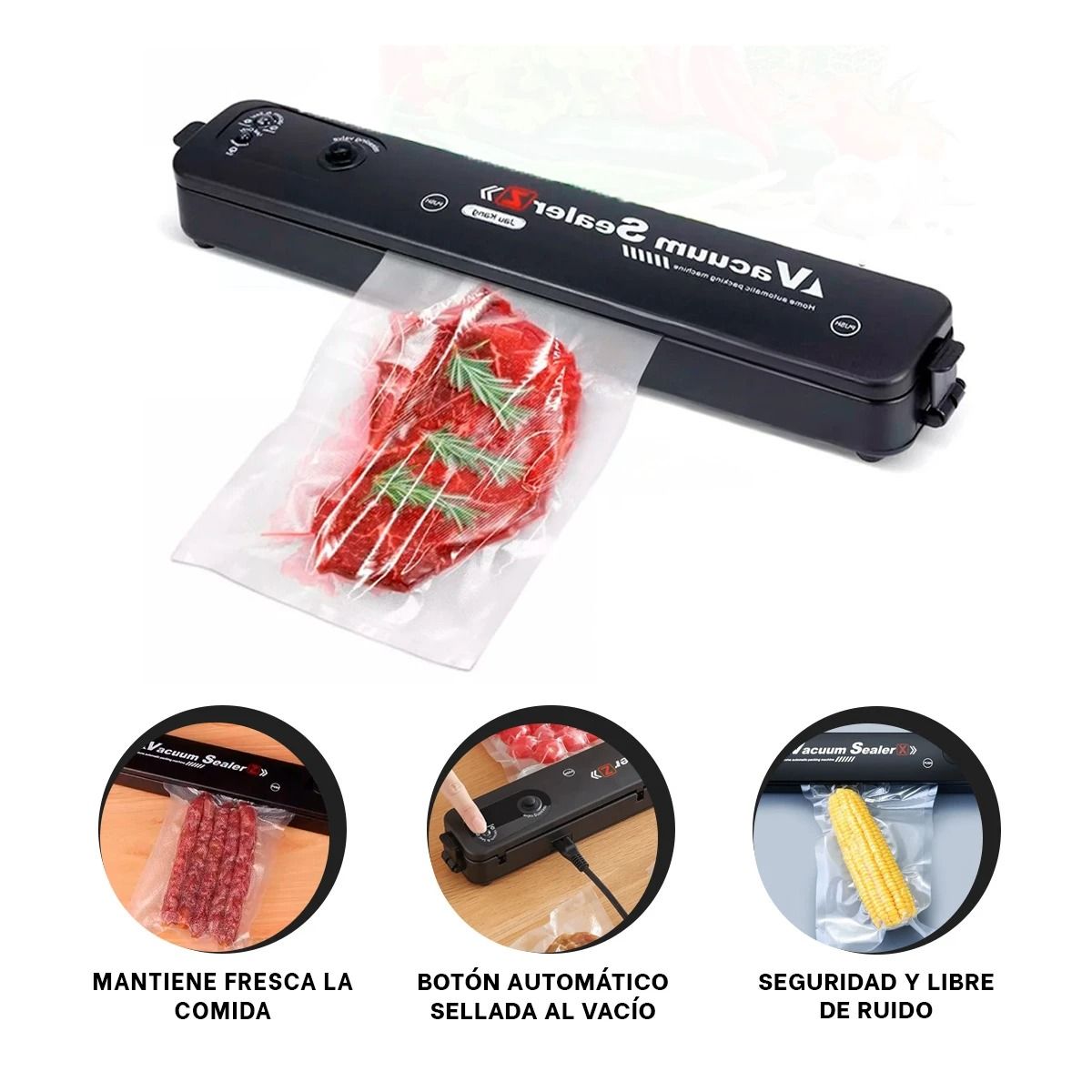 GENERICO - Sellador Electrico de Color Negro Y+Regalo Stickers