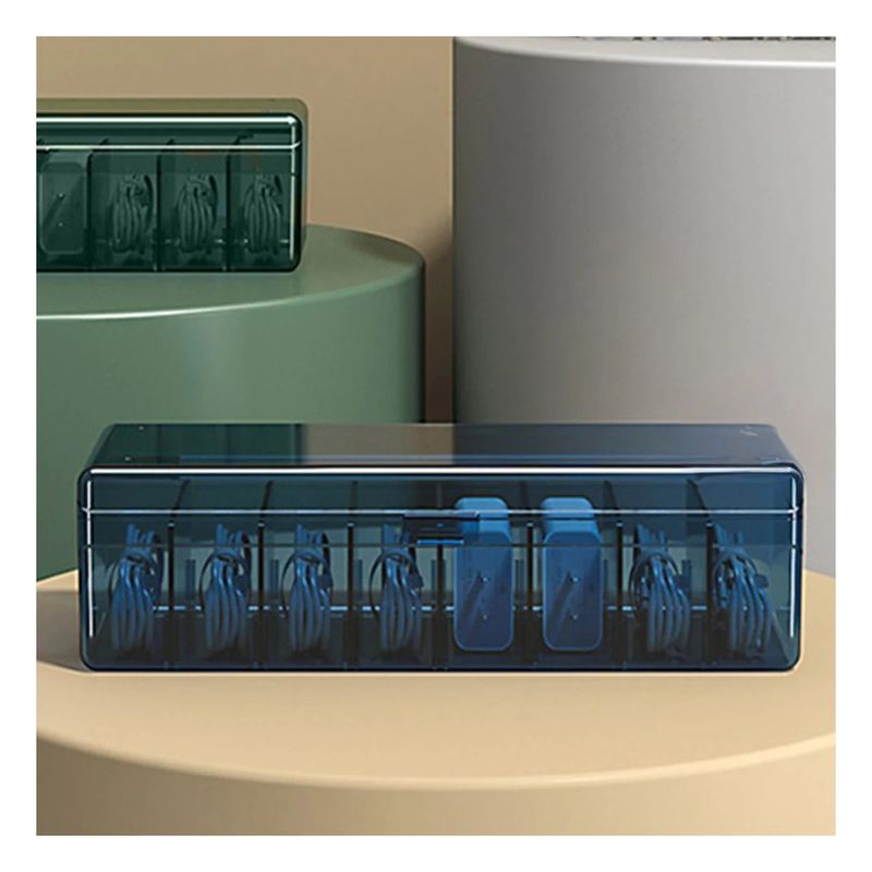 GENERICO - Caja Versatil Multifuncional en Tono Azul Y+Papel de Regalo