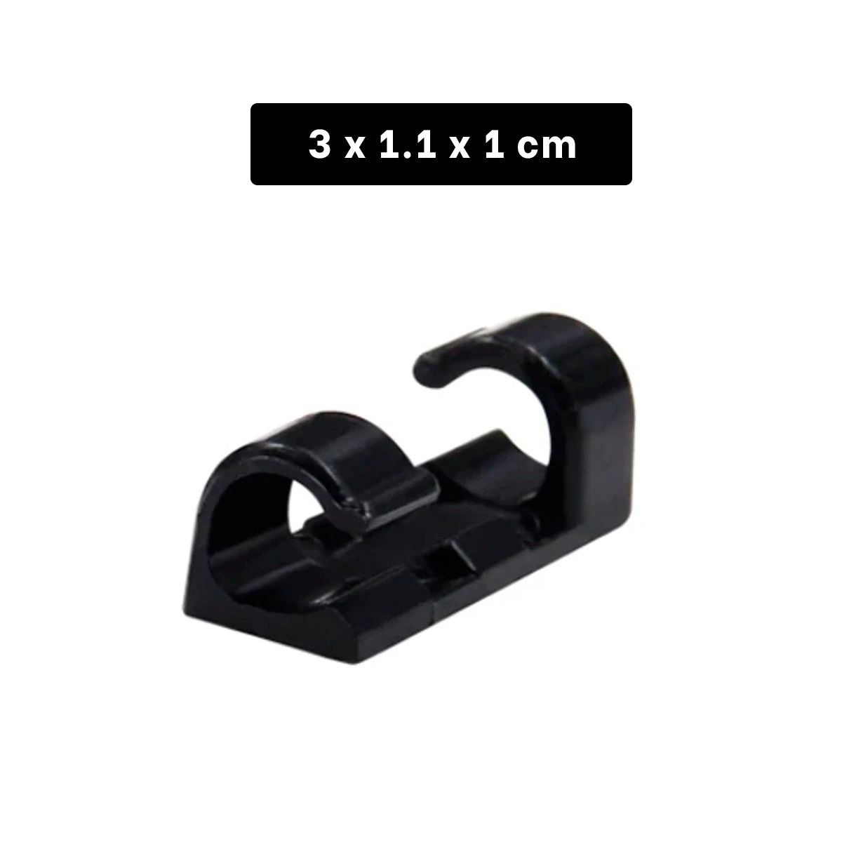 GENERICO - Pack6 Accesorios Clips 16 Pzas en Negro Y+Papel de Regalo