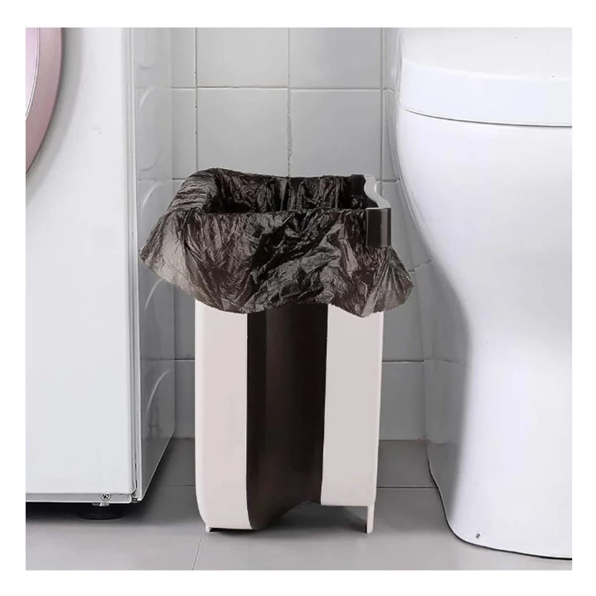 GENERICO - Tacho Duradero en Color Blanco Y+Regalo Stickers