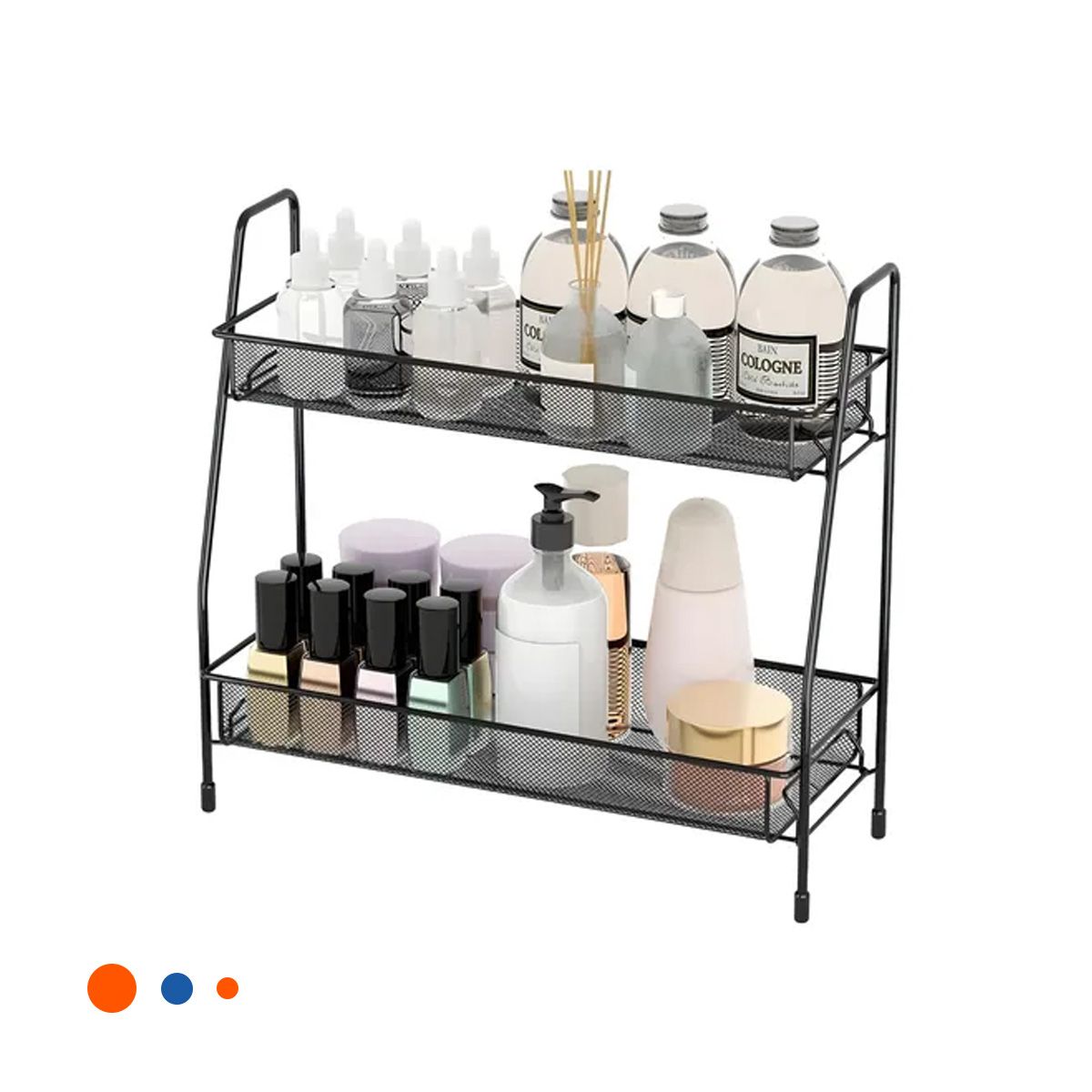 GENERICO - Pack6 Organizador de 2 N en Negro Y+Regalo Stickers