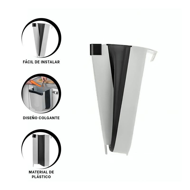 GENERICO - Pack12 Bote para Residuos en Color Plomo Y+Papel de Regalo