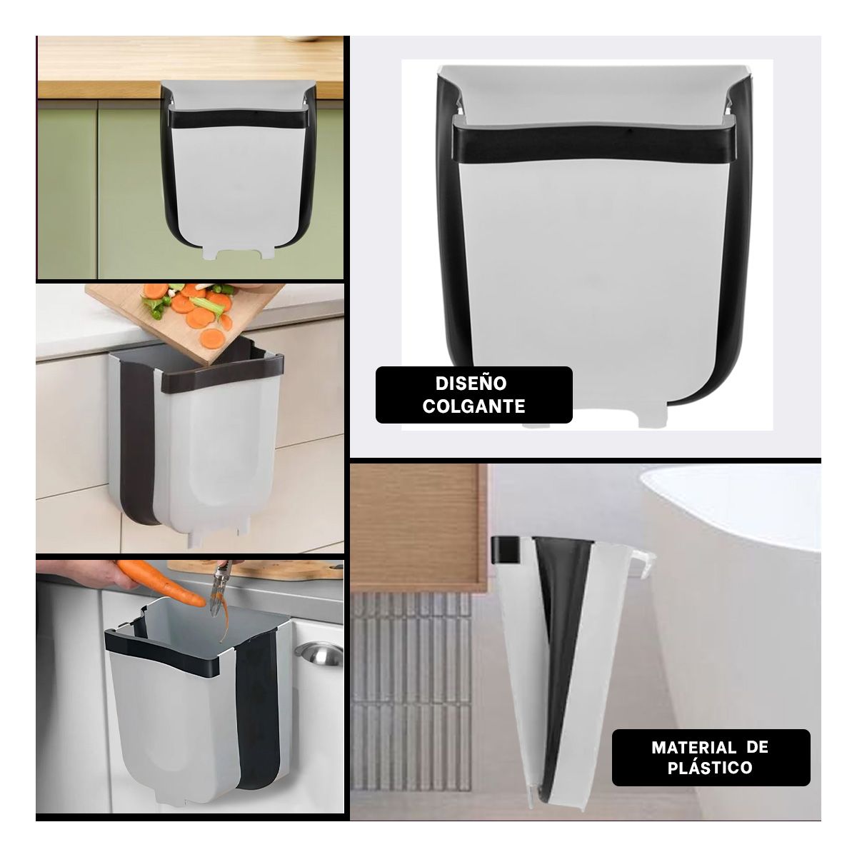 GENERICO - Pack12 Contenedor para Basura en Plomo Y+Regalo Stickers