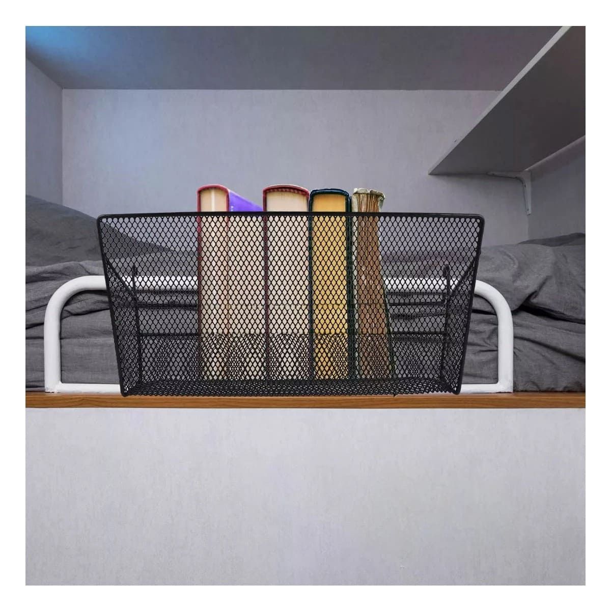 GENERICO - Cesta Versatil de Puerta en Color Negro Y+Papel de Regalo