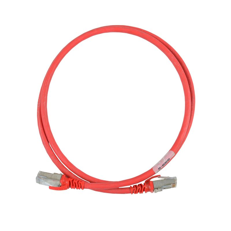 GENERICO - PATCH CORD SIEMON CAT6A LSZH 1 METRO COLOR ROJO PN MC6A-S01M-03LB