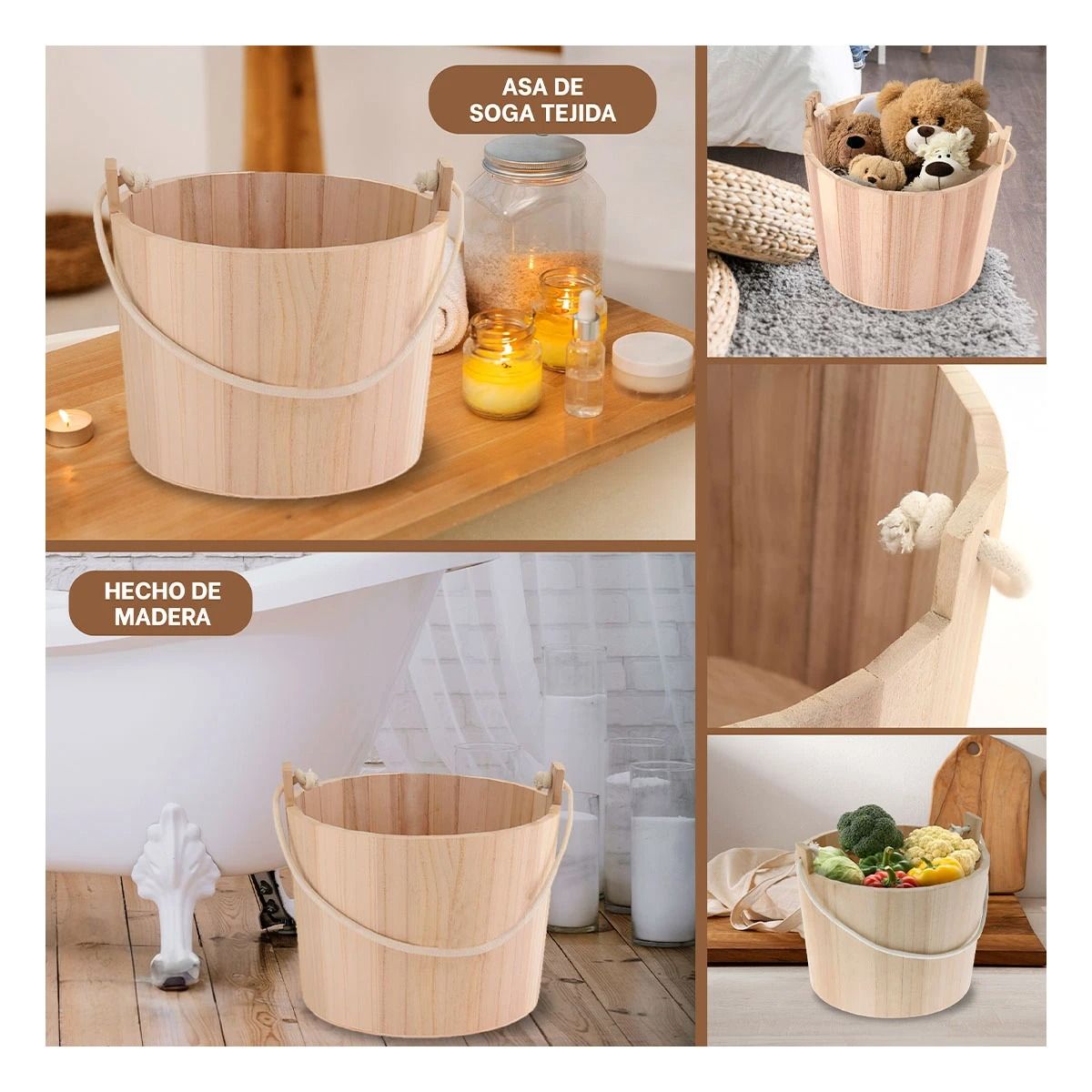 GENERICO - Pack4 Recipiente Idoneo en 20x18cm Y+Papel de Regalo