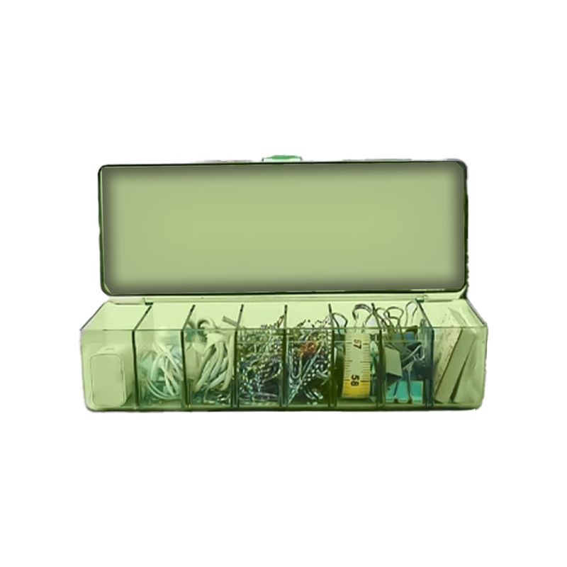 GENERICO - Contenedor de Uso Variado en Tono Verde Y+Ligas de Regalo