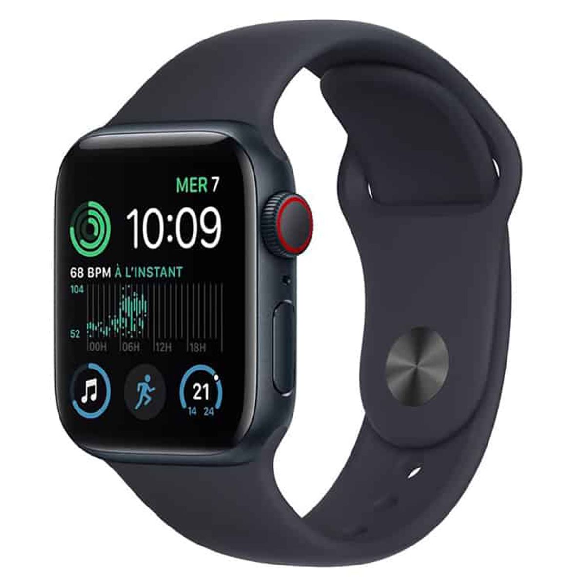 APPLE - Apple Watch SE 2022 44MM GPS+Cellular, Leer descripcion , 32GB Negro Reacondicionado