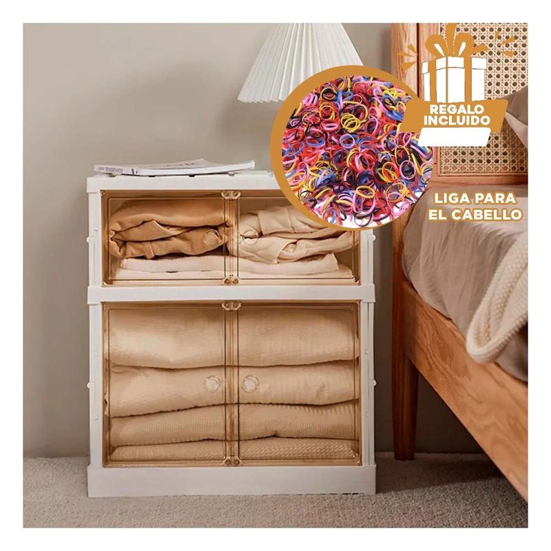 RYBIU IMPORT - Organizador Practico 2 Gradas en Blanco Y+Ligas de Regalo