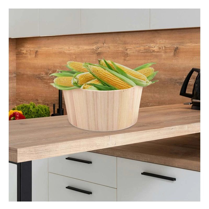 GENERICO - Pack6 Recipiente de Madera 20x10cm Y+Regalo Stickers