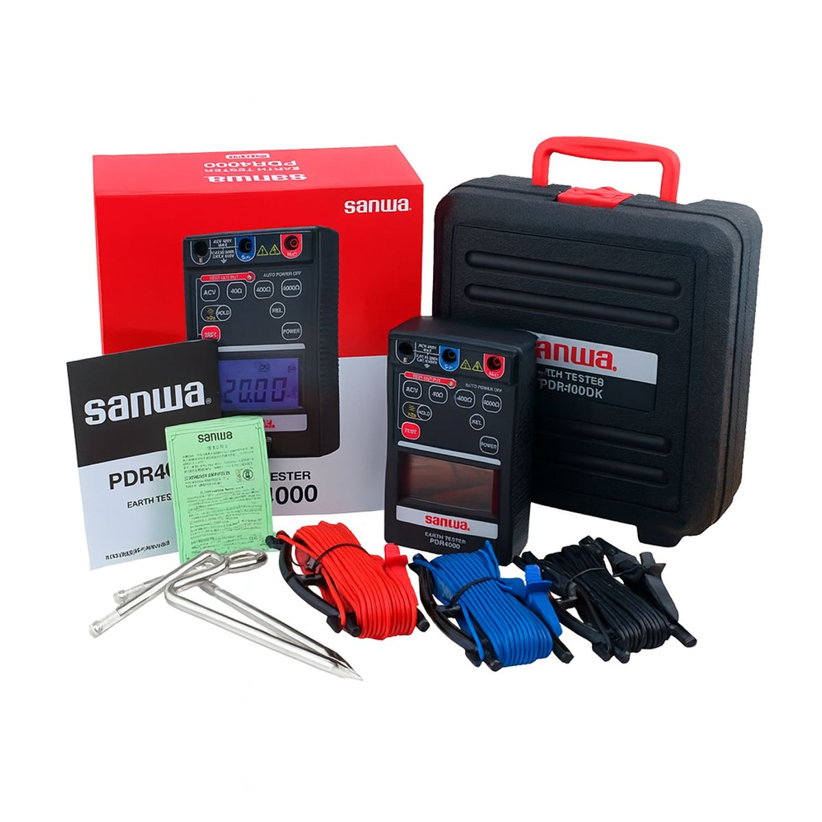 GENERICO - TELUROMETRO DIGITAL 4000 OHM SANWA PDR4000