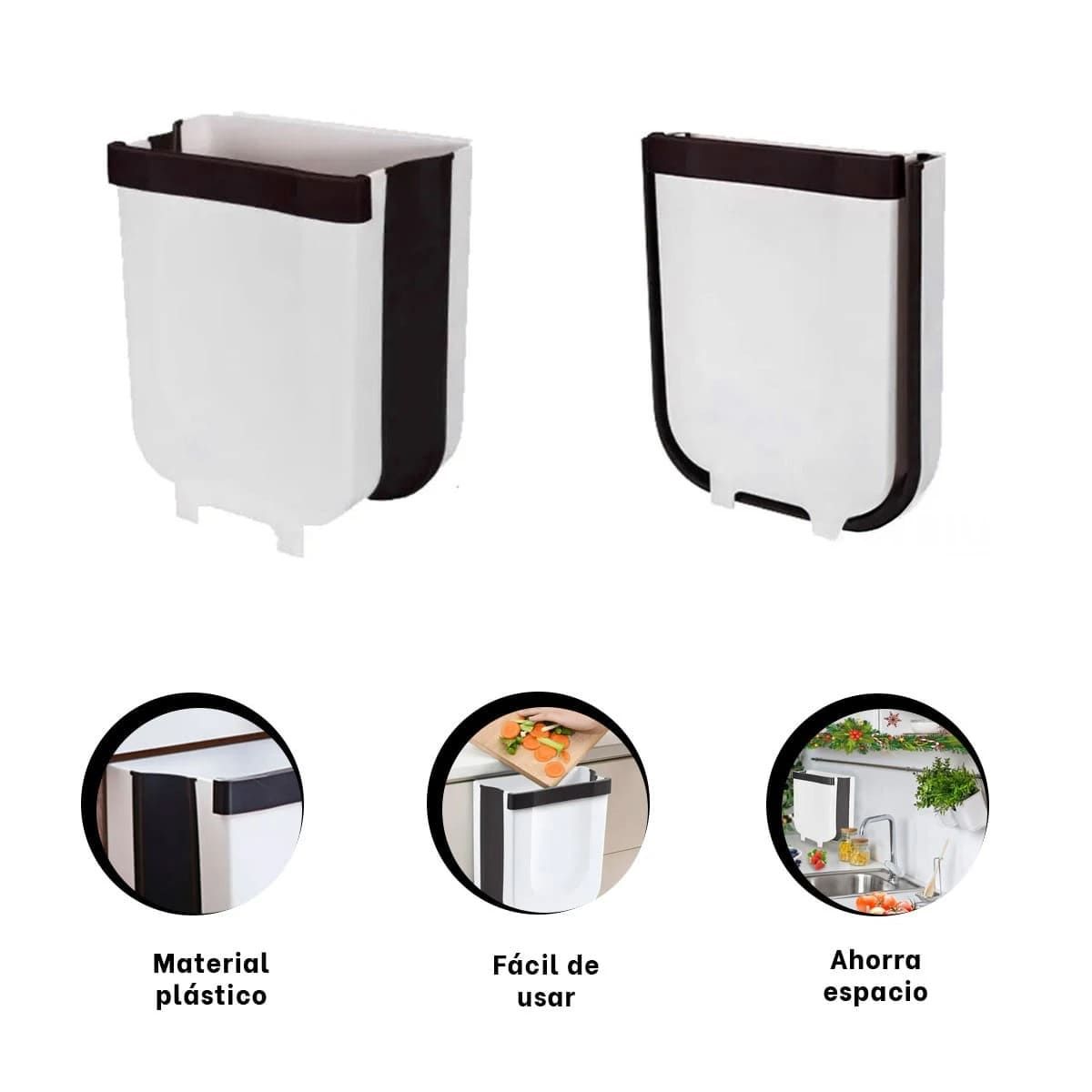 RYBIU IMPORT - Pack6 Contenedor para Basura Color Blanco Y+Papel de Regalo