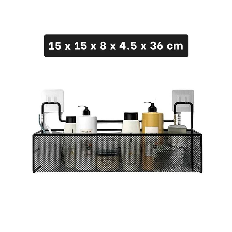 RYBIU IMPORT - Pack6 Organizador Util de Baño de Pared Y+Regalo Stickers