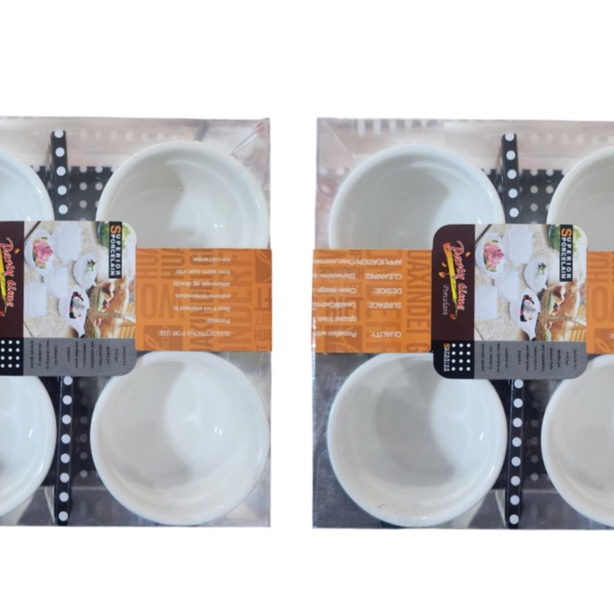 GENERICO - Pack 8 Mini Bowls Porcelana Blanco