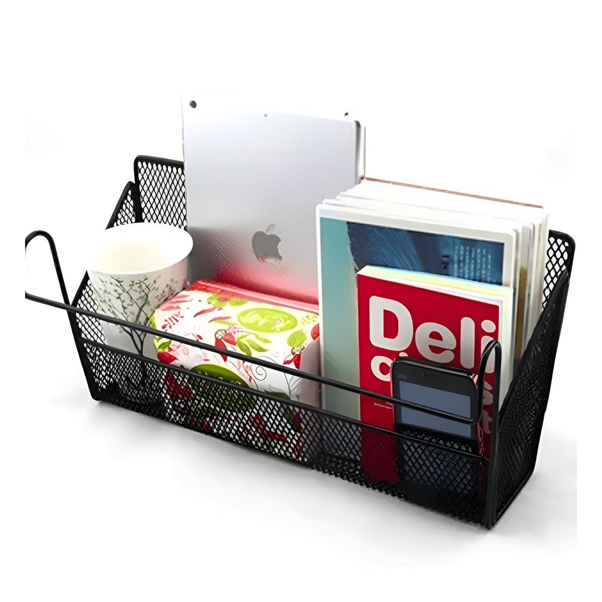 RYBIU IMPORT - Organizador de Libros en Tono Negro Y+Ligas de Regalo