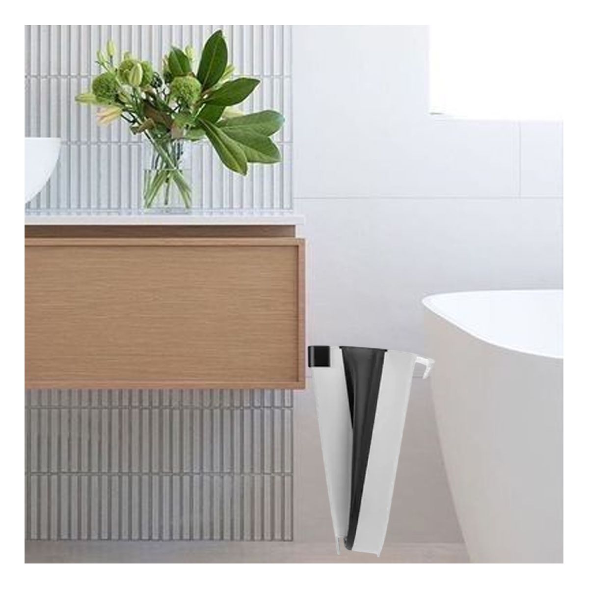 RYBIU IMPORT - Pack4 Contenedor para Desechos en Plomo Y+Papel de Regalo