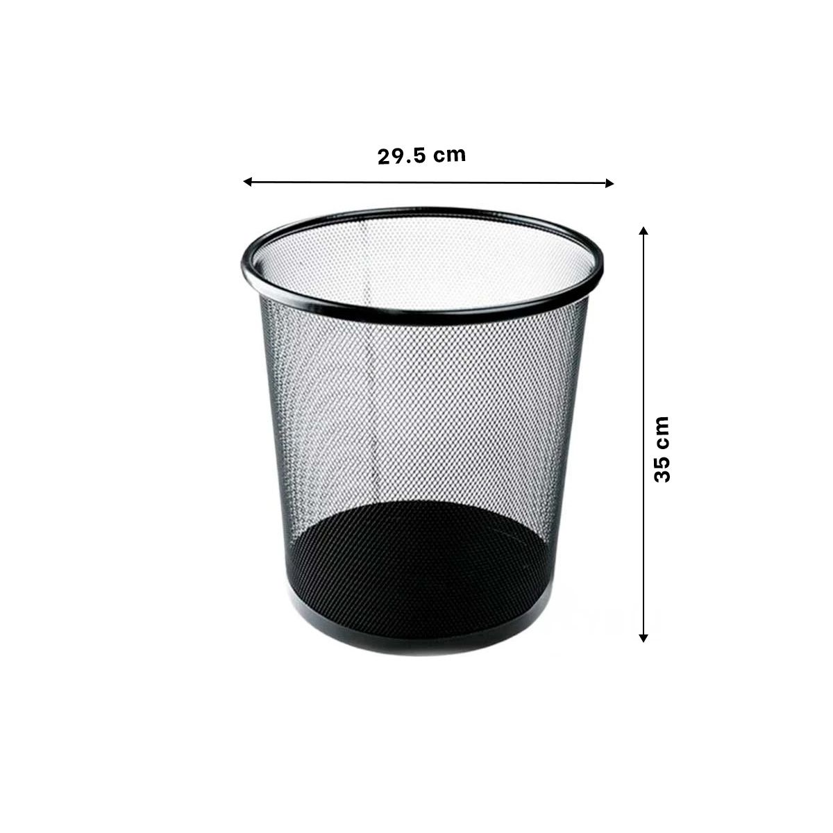 RYBIU IMPORT - Basurero Portatil de Papeles en Negro Y+Ligas de Regalo